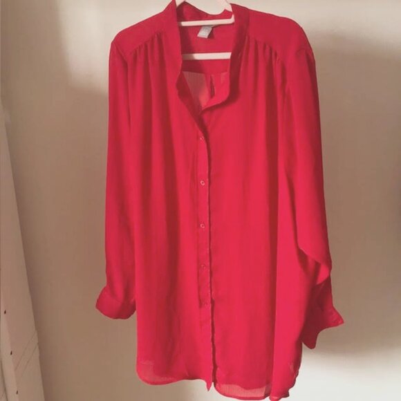 H&M Button Up Blouse - Picture 1 of 7